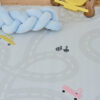 Alfombra Infantil Snooki Caminos Pastel Beige Antideslizante