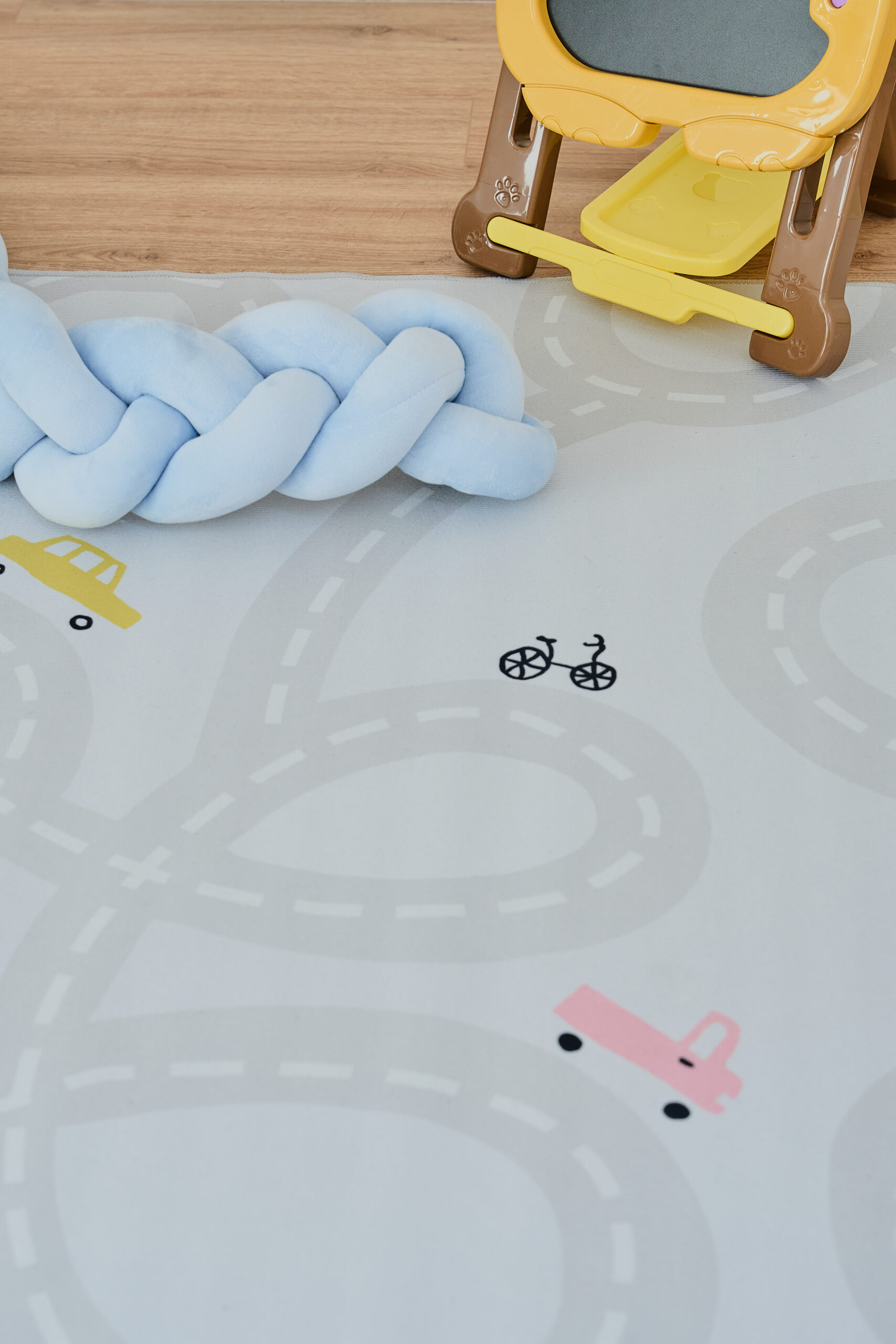 Alfombra Infantil Snooki Caminos Pastel Beige Antideslizante