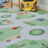 Alfombra Infantil Snooki Ciudad Verde Antideslizante