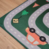 Alfombra Infantil Snooki Verde Carretera Antideslizante