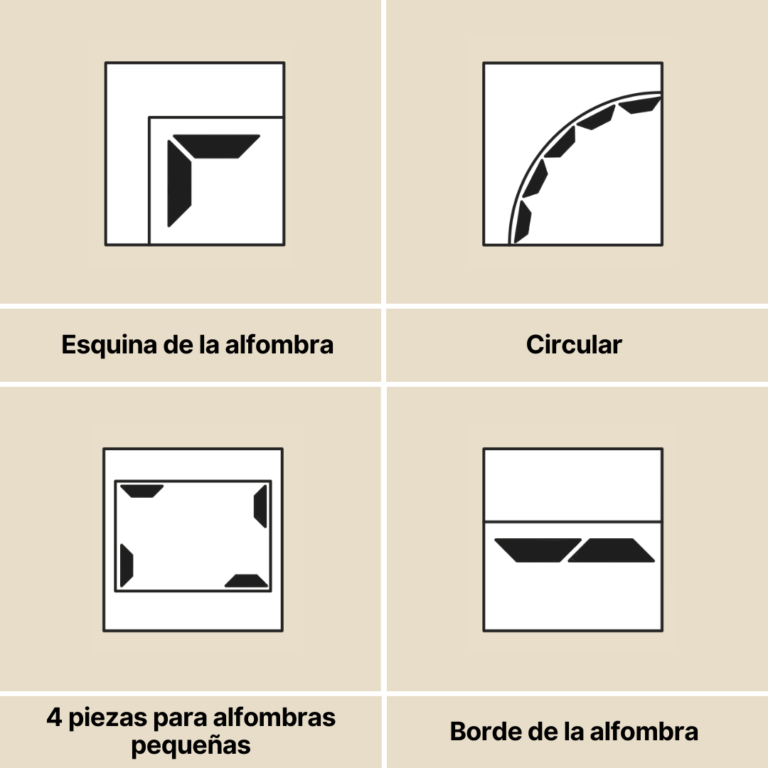 Pegatinas antideslizantes para alfombras (8 unidades)