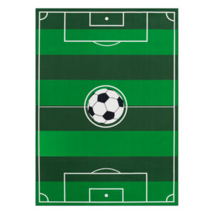 Alfombra Infantil Snooki Campo de Fútbol Verde Antideslizante