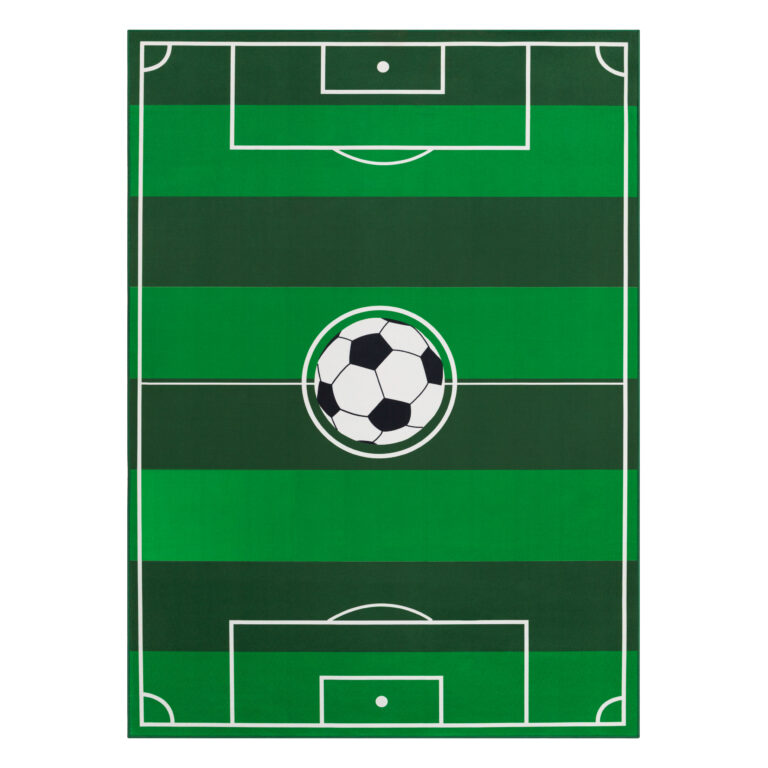 Alfombra Infantil Snooki Campo de Fútbol Verde Antideslizante