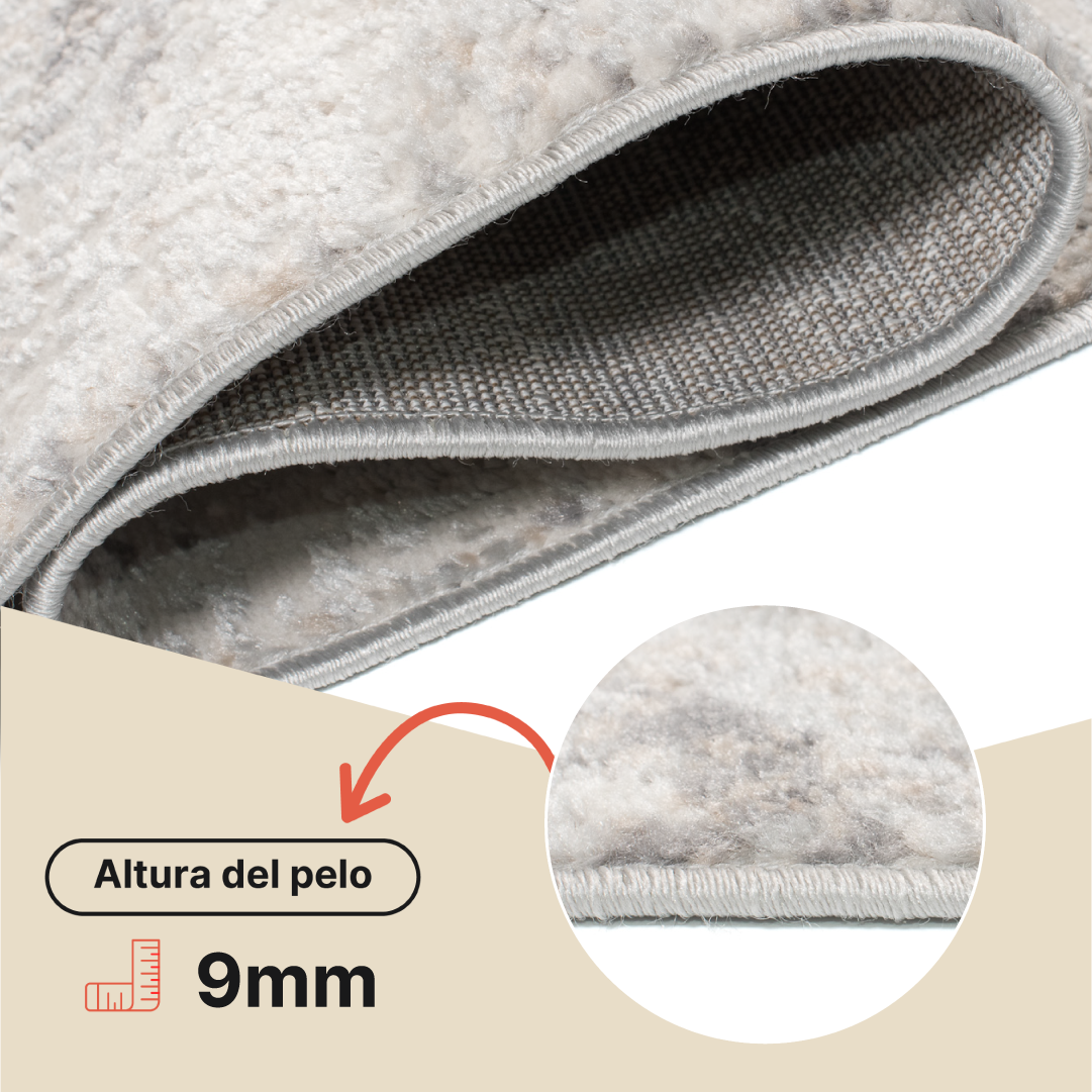 Alfombra Valley Gris Beige Abstracto Vidrio