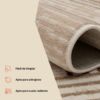 Alfombra Crystal Marrón Beige Crema Rayas Efecto 3D