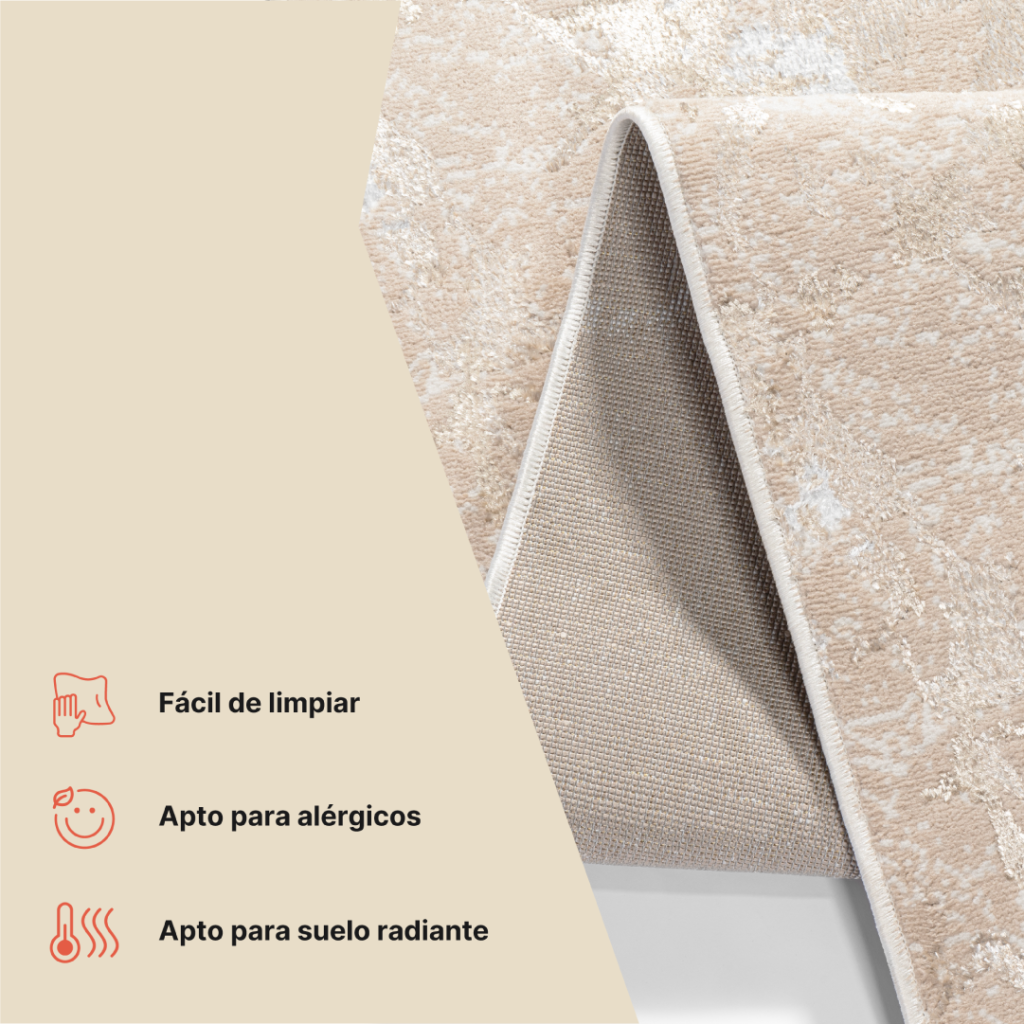Pasillo Crystal Beige Dorado Moderno