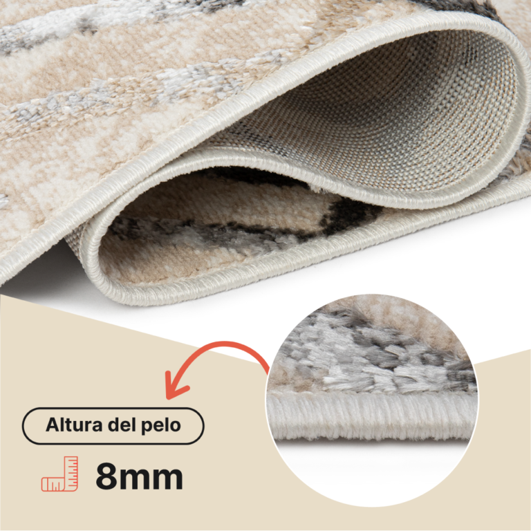 Pasillo Crystal Beige Gris Zigzag