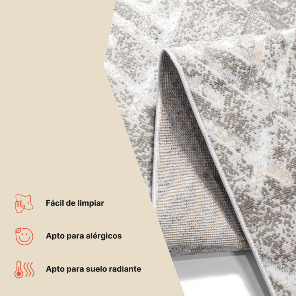 Pasillo Crystal Gris Beige Zigzag