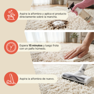Líquido limpiador de alfombras
