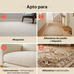 Líquido limpiador de alfombras