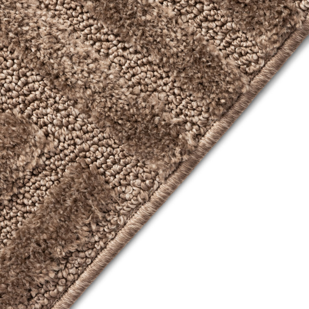 Alfombra Relievo 3D Taupe a Rayas