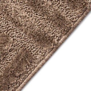 Alfombra Relievo 3D Taupe a Rayas