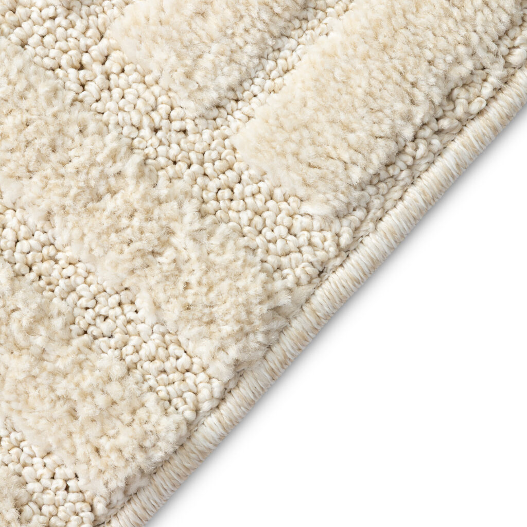 Alfombra Relievo 3D Crema a Rayas