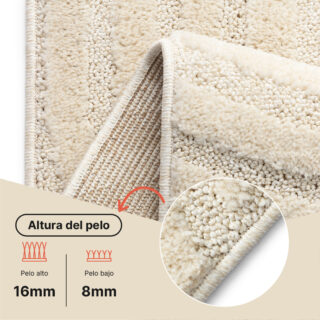 Alfombra Linea 3D Crema Olas