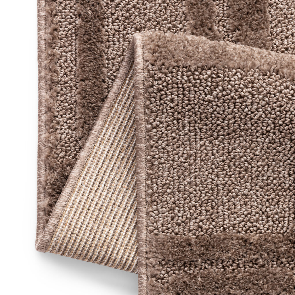 Alfombra Relievo 3D Taupe Geométrico