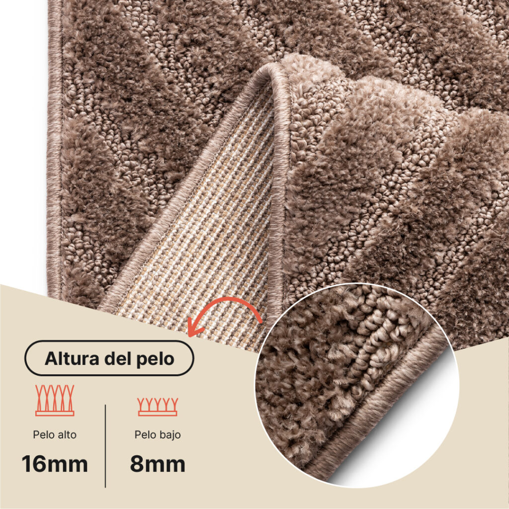 Alfombra Linea 3D Taupe Arcos