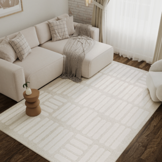 Alfombra Terra Crema Rayas