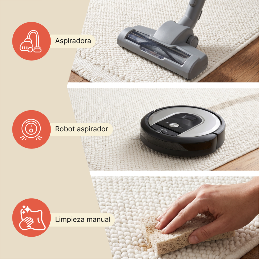 Alfombra Agra Crema Moderno con Flecos