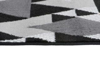 Alfombra de Pasillo Maya Gris Amarillo Geométrico Triángulos