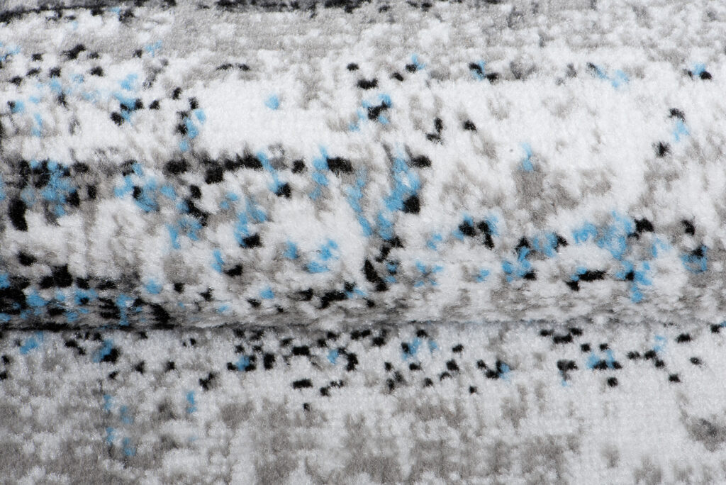 Alfombra de Pasillo Maya Gris Negro Azul Abstracto