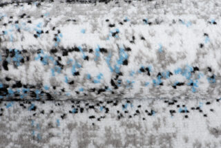 Alfombra de Pasillo Maya Gris Negro Azul Abstracto