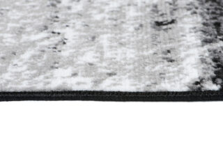 Alfombra de Pasillo Maya Gris Negro Abstracto