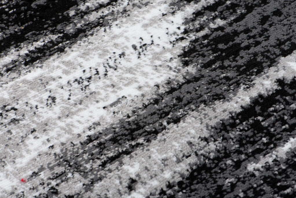Alfombra de Pasillo Maya Gris Negro Abstracto