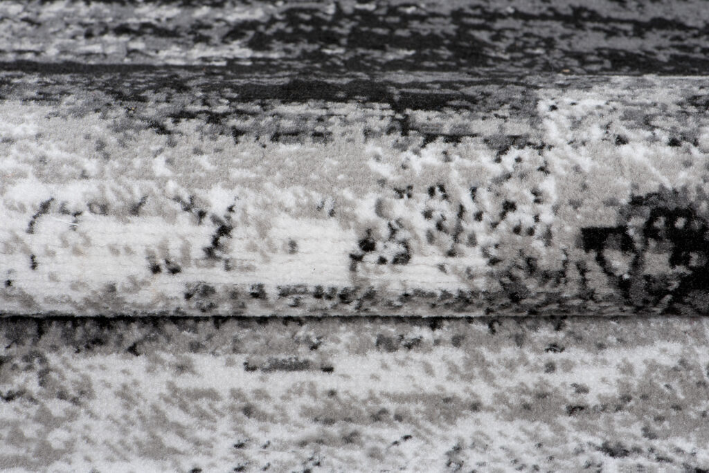 Alfombra de Pasillo Maya Gris Negro Abstracto