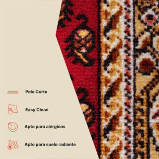 Pasillo Antideslizante Roja Dorada
