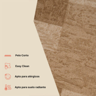 Pasillo Antideslizante Beige Geométrico