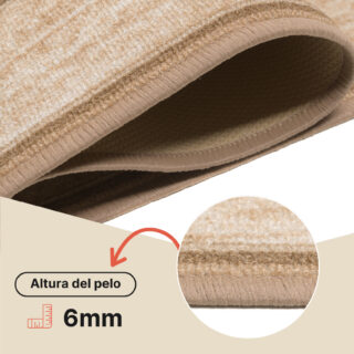Pasillo Antideslizante Beige Borde