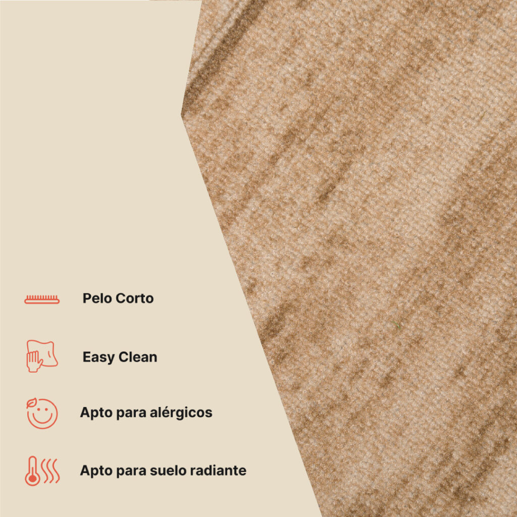 Pasillo Antideslizante Beige Borde