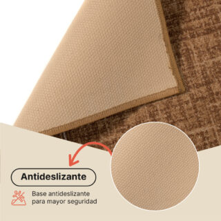 Pasillo Antideslizante Marrón Rombos