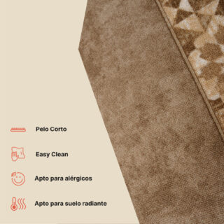 Pasillo Antideslizante Beige Mosaico