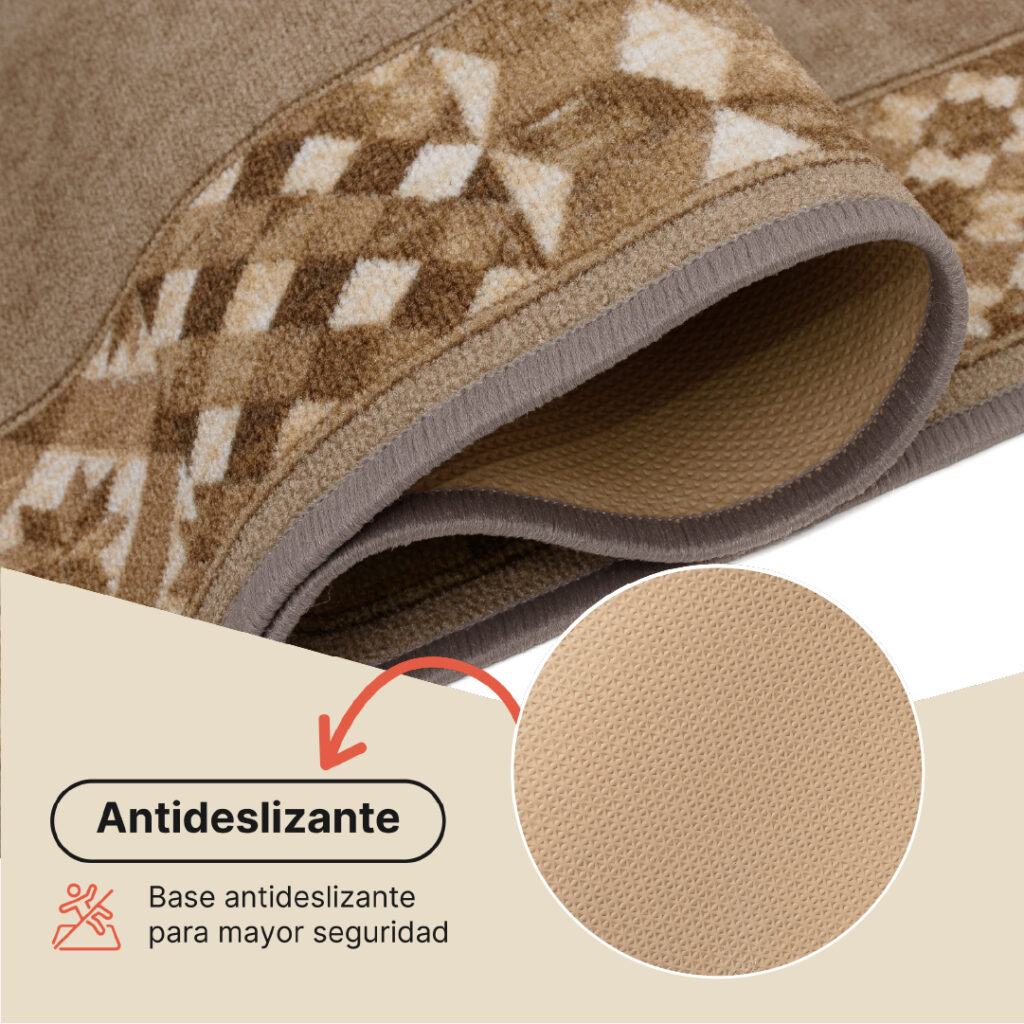 Pasillo Antideslizante Beige Mosaico