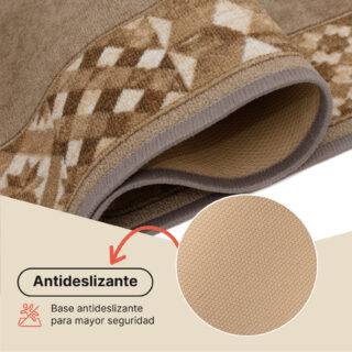 Pasillo Antideslizante Beige Mosaico