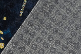 Alfombra Toscana Azul Dorado Mármol