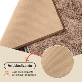 Pasillo Antideslizante Marrón Triángulos
