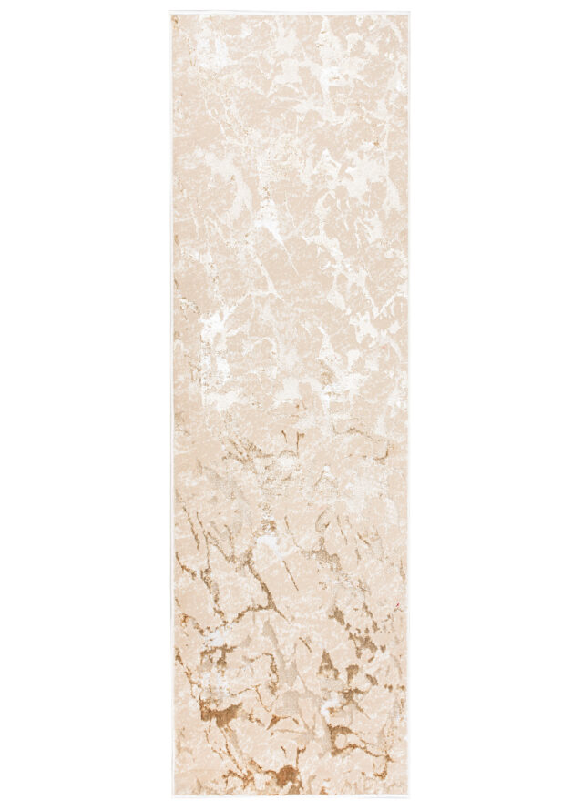 Alfombra de Pasillo Crystal Beige Marrón Abstracto