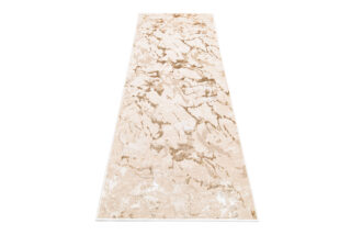 Alfombra de Pasillo Crystal Beige Marrón Abstracto
