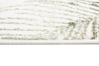 Alfombra de Pasillo Crystal Beige Verde Hojas