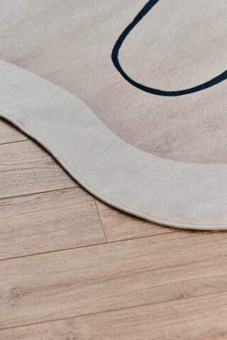 Alfombra Wisp Con Forma Irregular Beige