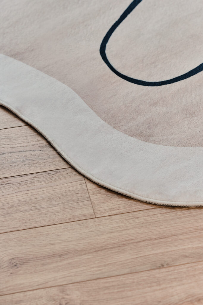 Alfombra Wisp Con Forma Irregular Beige