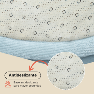 Alfombra Infantil Fluffin Redonda Azul