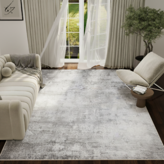 Alfombra Ash Gris Oscuro Jaspeado Antideslizante