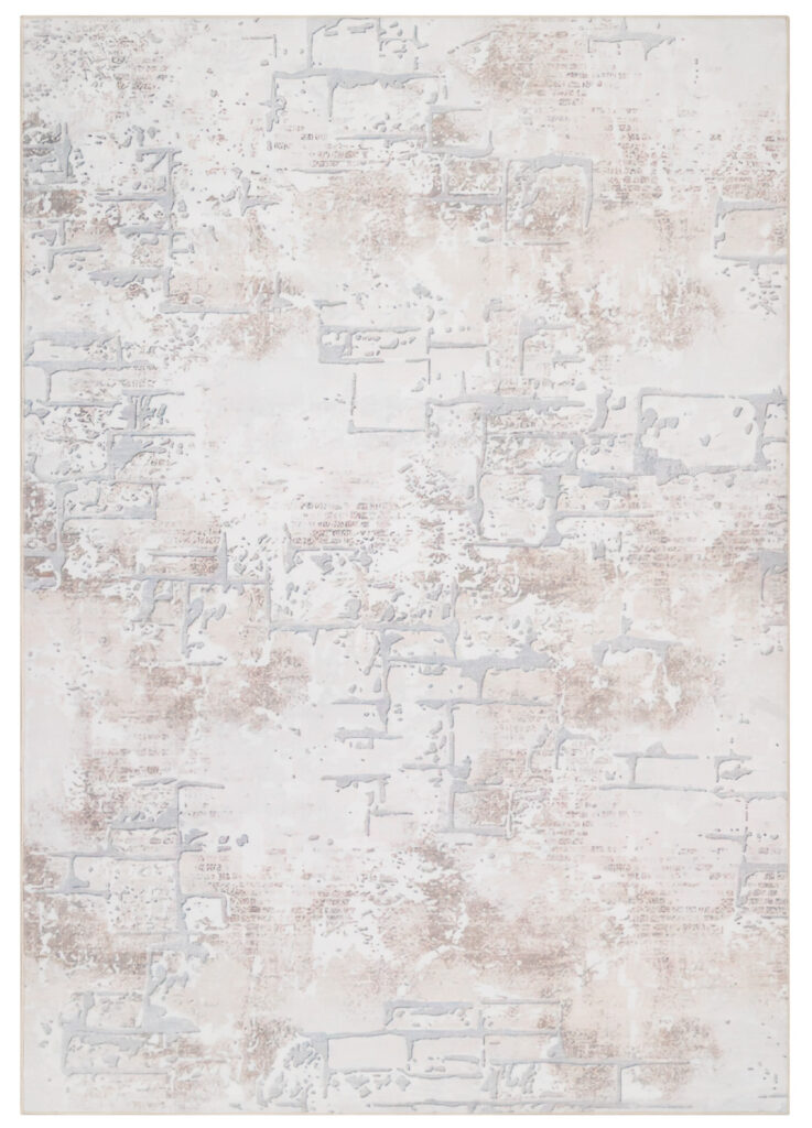 Alfombra Ash Beige Crema Antideslizante