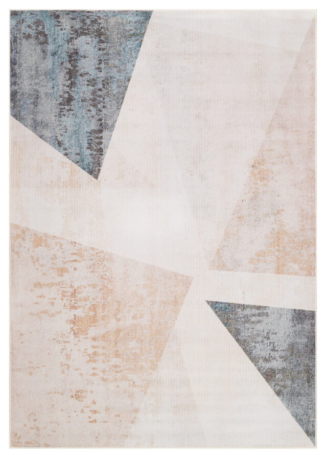 Alfombra Nora Beige Gris Antideslizante