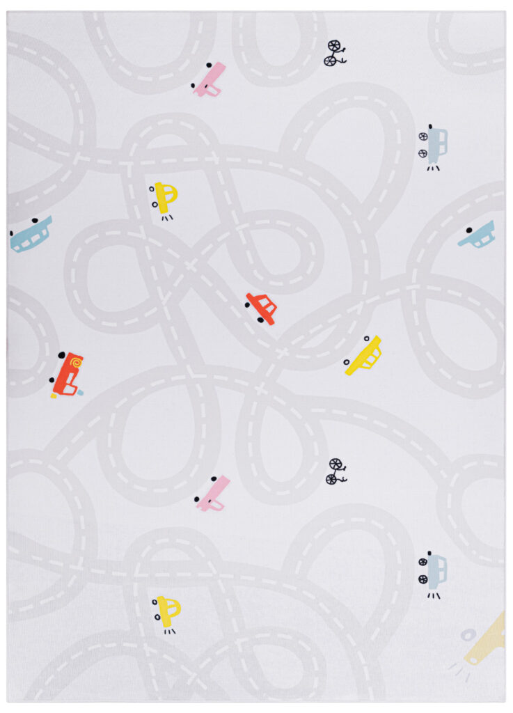Alfombra Infantil Snooki Caminos Pastel Beige Antideslizante