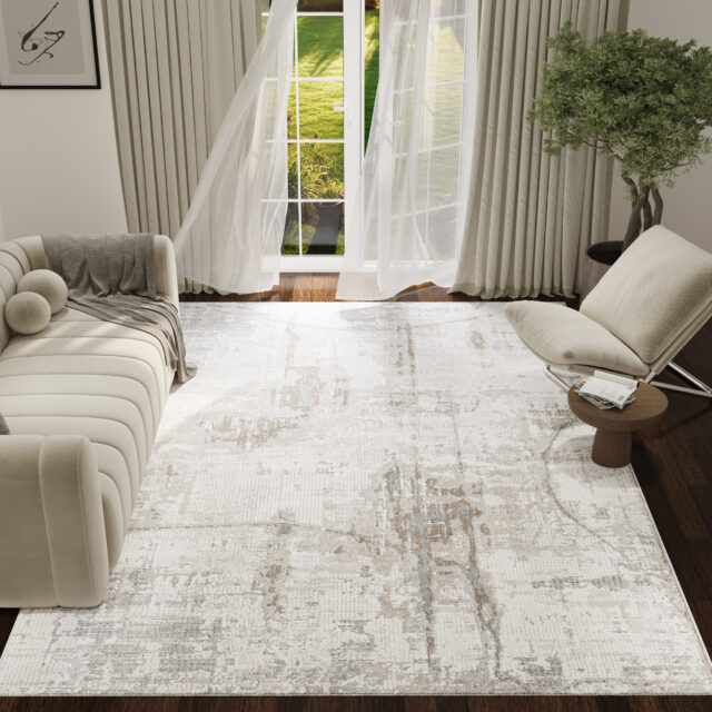 Alfombra Trend Beige Abstracta