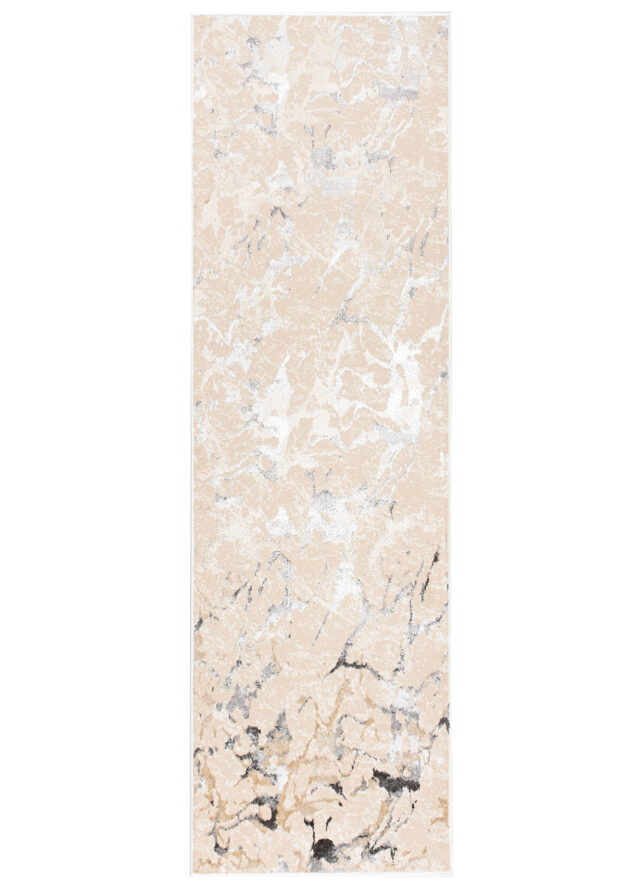 Alfombra de Pasillo Crystal Beige Gris Abstracto